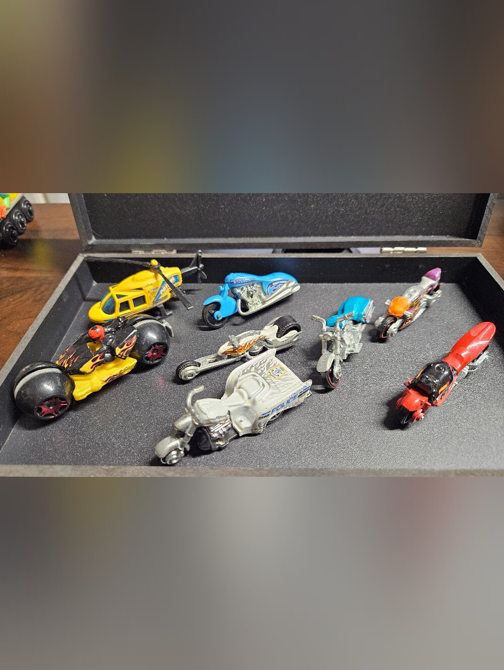 HW 8 pc variety motorcycle and helicopter normal wear and tear